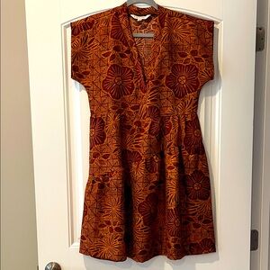 52 Seven Floral Batik Mini Dress Small‎